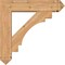 Ekena Millwork Merced Arts and Crafts Smooth Bracket w/ Offset Brace, Western Red Cedar, 7 1/2"W x 32"D x 32"H BKT0806X32X32MRC03SWR - alternate 4